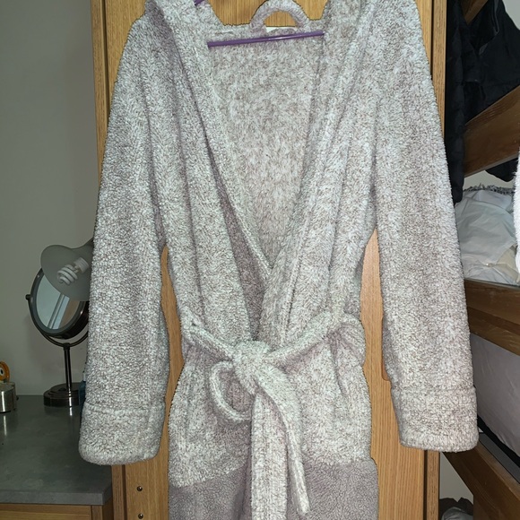 Fleece hooded bathrobe (with ears) - Picture 1 of 2